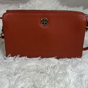 Tory Burch Robinson Pebbled Leather Crossbody